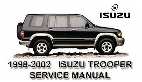 isuzu trooper repair manual free download