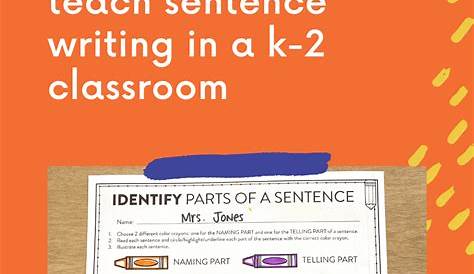Writing Sentences in First Grade - Susan Jones Teaching