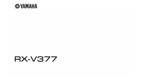 yamaha rx-v375 manual