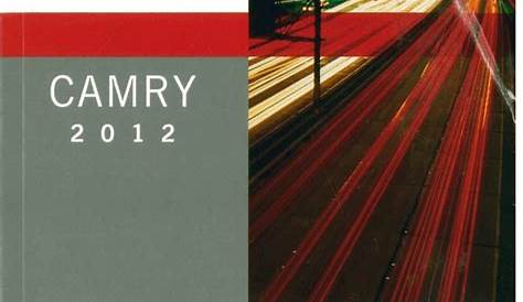 2012 toyota camry manual