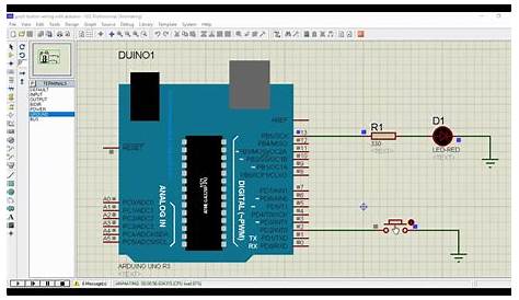 arduino push button circuit diagram