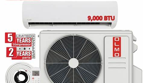 OLMO ALPIC 9,000 BTU, 115V Ductless Mini Split Air Conditioner and