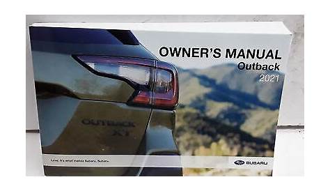 2021 Subaru Outback Owners Manual | eBay