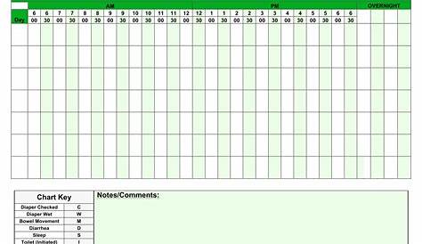 printable diaper chart for daycare