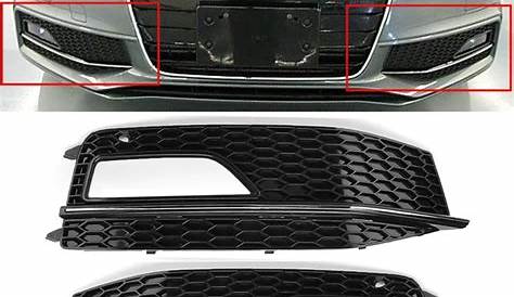 For Audi A4 B8 2012 2015 S4 S Line Car Front Grille Mesh Side Front