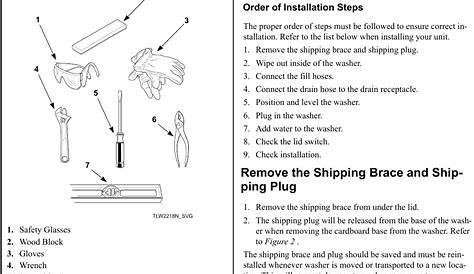 Alliance AWNE82SP113TW01 Installation Instructions User Manual WASHER