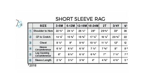 fright rags size chart