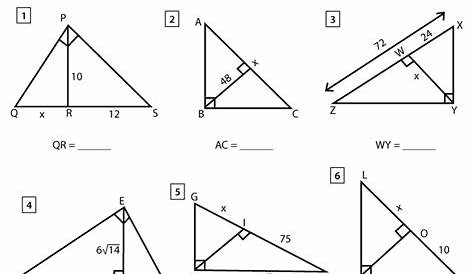 similar triangles proportions worksheets