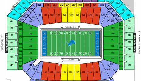Ford field smu seating chart