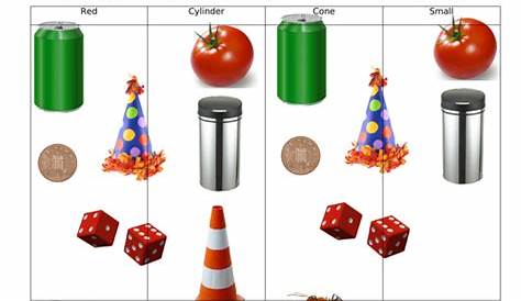 shape sorting worksheets