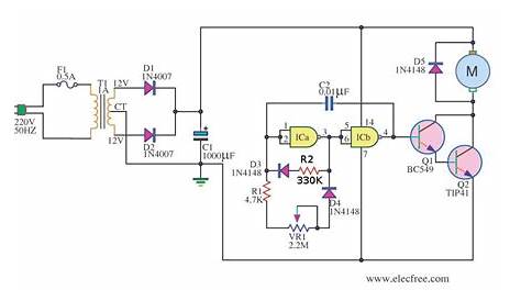 pwm dc motor controller schematic