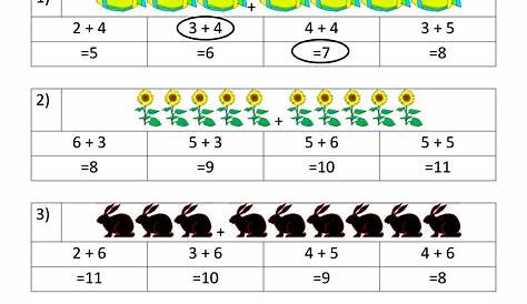 math worksheets for 1st graders