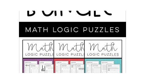 Math Logic Puzzles: 3-5 BUNDLE - [Digital & Printable PDF] by Christy Howe