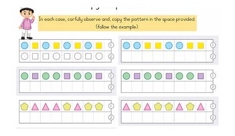 geometric patterns worksheet 4th grade