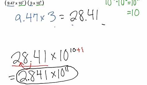 scientific notation multiplying numbers