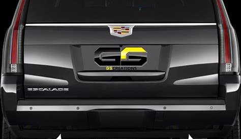 2015 - 2018 Cadillac Escalade Rear Bumper Reflector Blackout Lens Cover