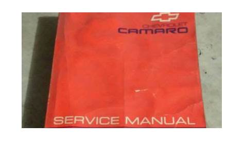 Buy 1993 Camaro GM Service Manual in Glenpool, Oklahoma, United States