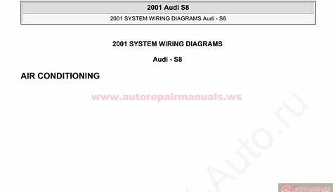 Audi S8 2001 System Wiring Diagrams | Auto Repair Manual Forum - Heavy