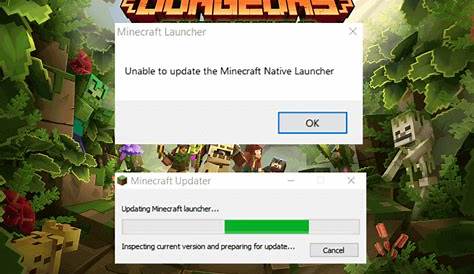 unable to update the minecraft native launcher 2022