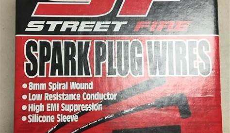 msd street fire spark plug wire set