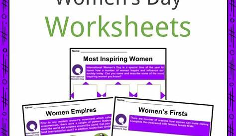 printable international women's day worksheet