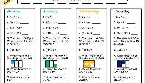 math activities for 4th graders
