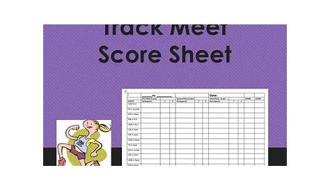 Middle School Track Meet Score Sheet by Master Mathematics | TPT