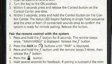 Viper 7756 Remote Control Operation & user’s manual PDF View/Download