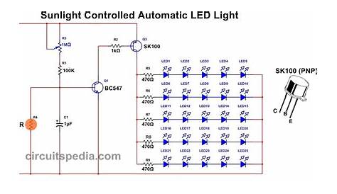 Light Activated Switch Circuit | LDR Darkness Sensor Circuit