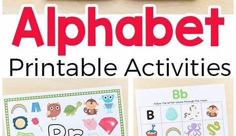 printable alphabet activities for 2 year olds