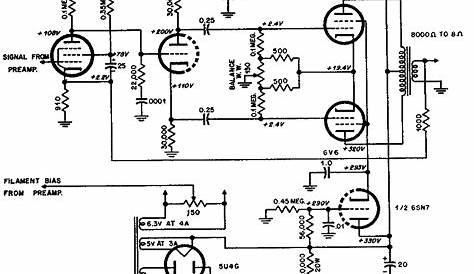 6v6 pp amp schematic