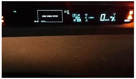 Toyota Prius C Check Hybrid System