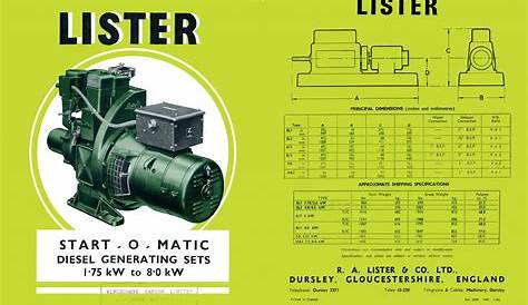Lister Generator Wiring Diagram - Wiring Diagram Gallery