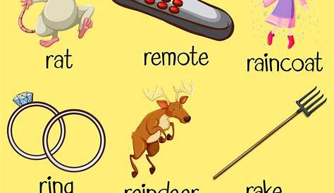 7 Letter Words Of R : Early Childhood Sight Words, letter R, for