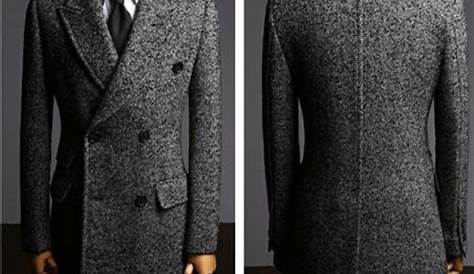 Double Breasted Long length Cashmere overcoats for men for