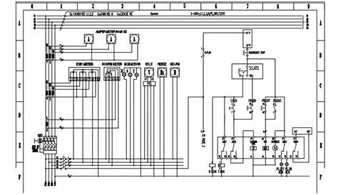 Electrical riser diagram of Gambar wiring genset pasar dwg file - Cadbull