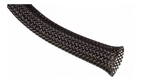 Find 1/4" EXPANDABLE BRAIDED NYLON SLEEVING BLACK 100 FT ROLL - 1/4