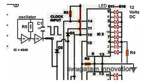 How to Make a 18 LED Light Chaser Circuit Using Two IC 4017 | Circuit