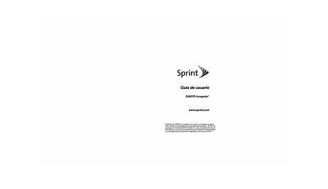 Sanyo Incognito Sprint Guía del usuario | Manualzz