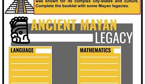 mayan 5th grade worksheet