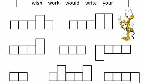 sight word worksheet: NEW 466 SIGHT WORD UNSCRAMBLE WORKSHEET