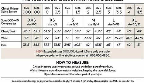 Chico's Chart Size For Women | Sizing Information | Pinterest | Chart