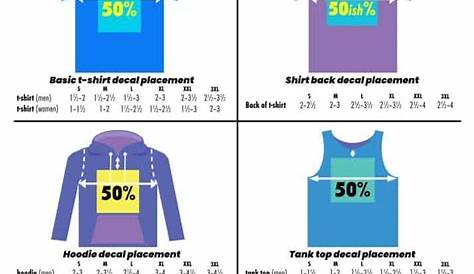 the shirt sizes chart for men and women