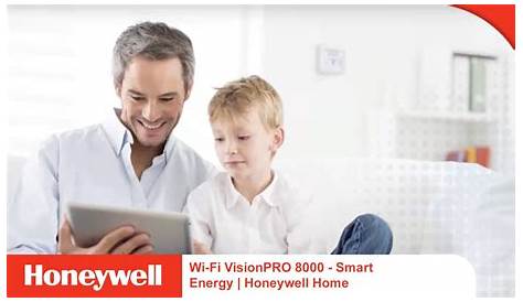 Wi-Fi VisionPRO 8000 Thermostat - Smart Energy | Honeywell Home - YouTube