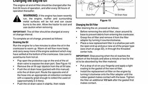 Changing the engine oil | Toro LX420 User Manual | Page 23 / 36