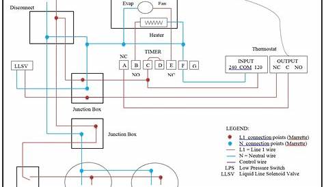 walk-in freezer wiring diagram