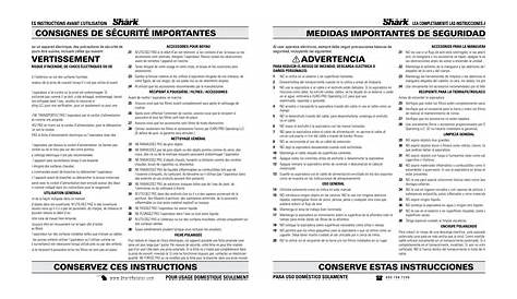 Shark Rotator Professional Lift Away Nv501 Users Manual