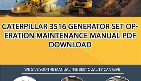 caterpillar generator operation and maintenance manual pdf