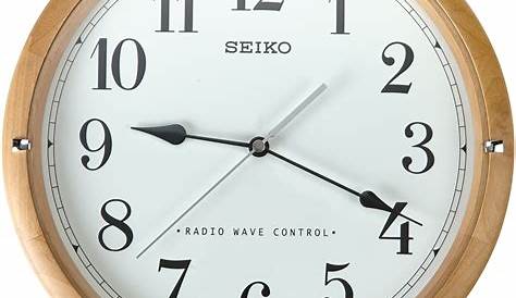 Seiko QXR303Z Radio Controlled Wooden Wall Clock | eBay