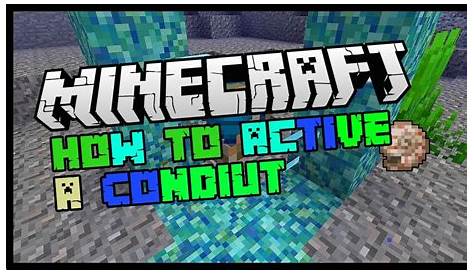 How To Activate A Conduit In Minecraft 1.16 - I just can't activate the